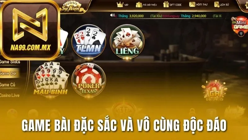 NA99 195 Game bài đặc sắc và vô cùng độc đáo