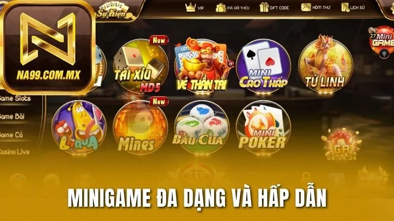 NA99 194 Minigame đa dạng và hấp dẫn trên nền tảng